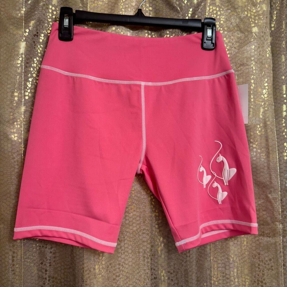 Baby Phat Pink White Logo Y2K 2000s Bike Gym Shorts Medium NWT
